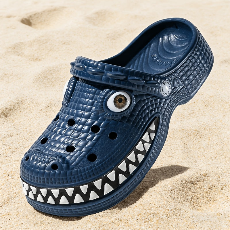 2026 New Design Funny Crocodile Big-Tooth Flip Flops - Suitable for Both Men And Women. Thick-Soled, Elevated Ankle Holes. Perfect for Parties. Fun Flip Flops for Couples. Outdoor And Indoor Use. Ideal Birthday Or Holiday Gift