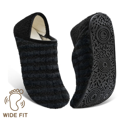 Women And Men All-Season Style Rubber Sole Soft-Lightweight Flat Shoes Non Slip House Gifts for Couple Slipper Designed for Wide Feet, Women Shoes