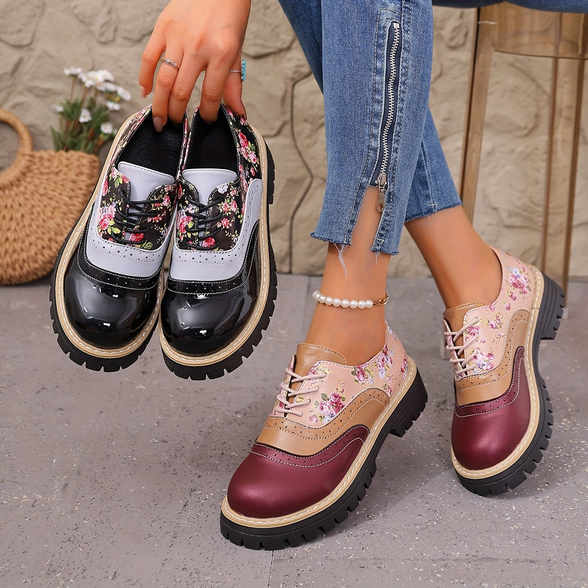 Bloom Brogue Flats