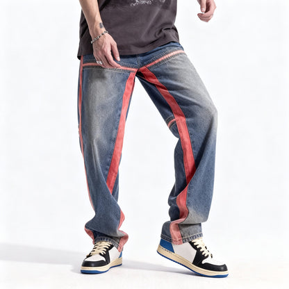 Crimson Edge Denim