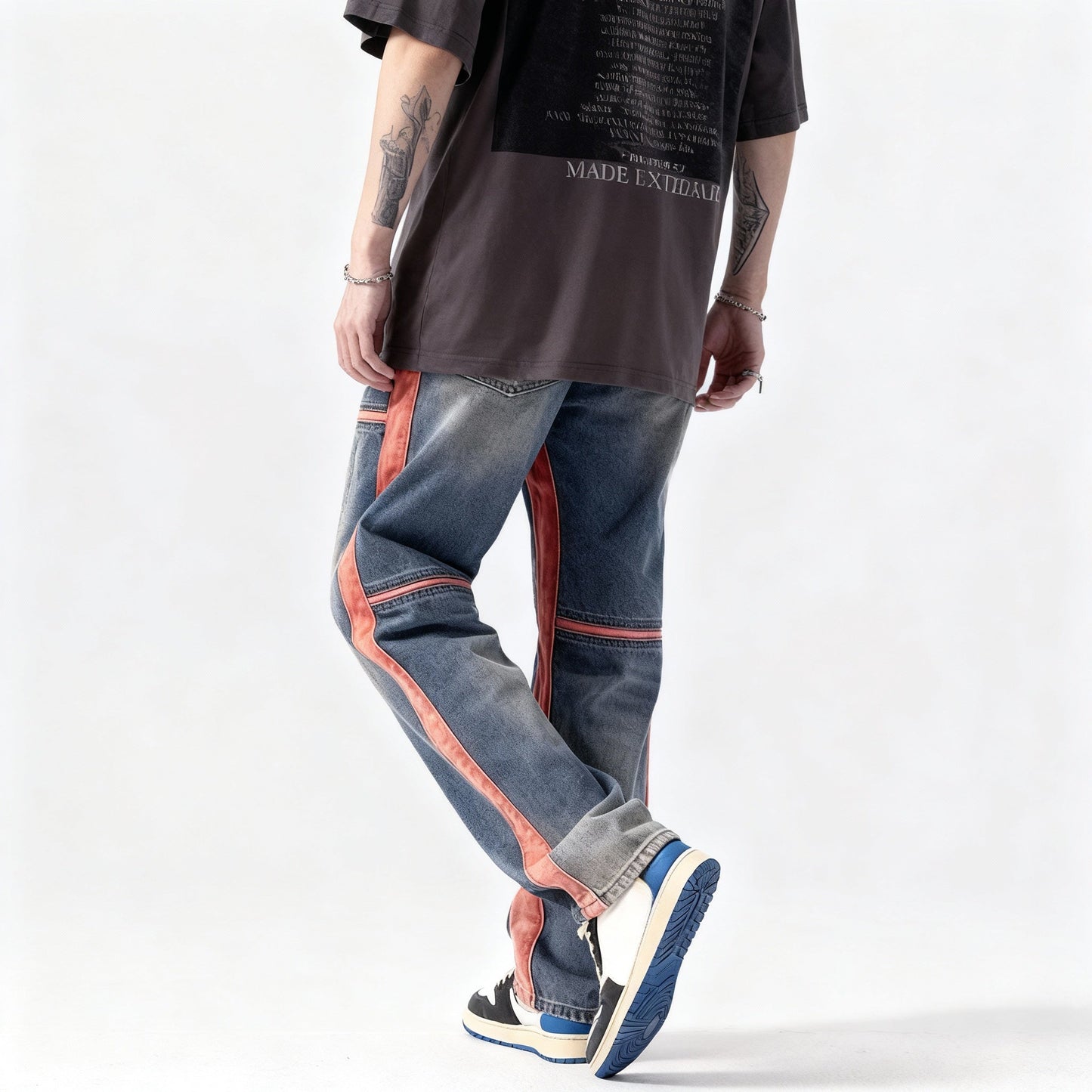 Crimson Edge Denim
