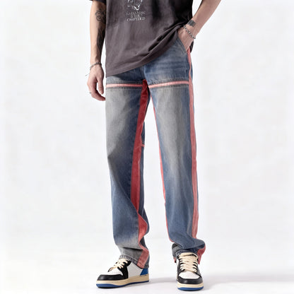 Crimson Edge Denim