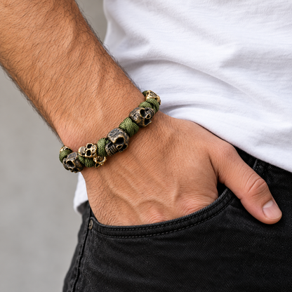 Raven Skull Bracelet
