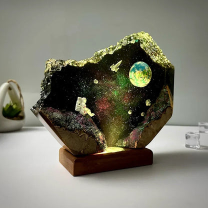Galaxy Resin Night Lamp