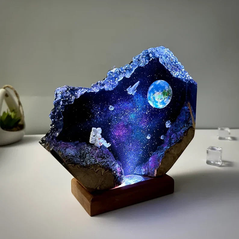Galaxy Resin Night Lamp