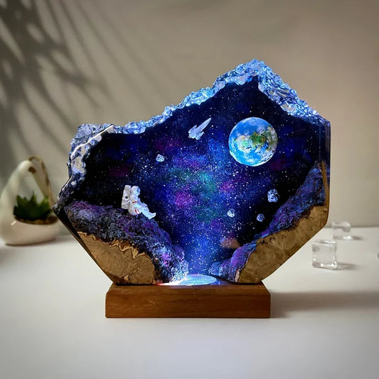 Galaxy Resin Night Lamp