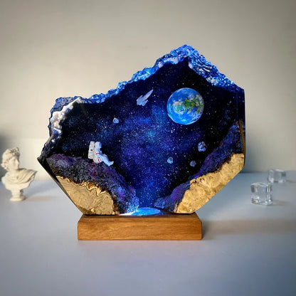 Galaxy Resin Night Lamp