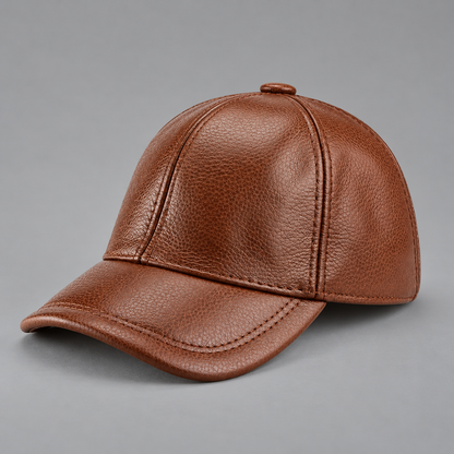 Heritage Leather Baseball Cap