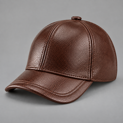 Heritage Leather Baseball Cap