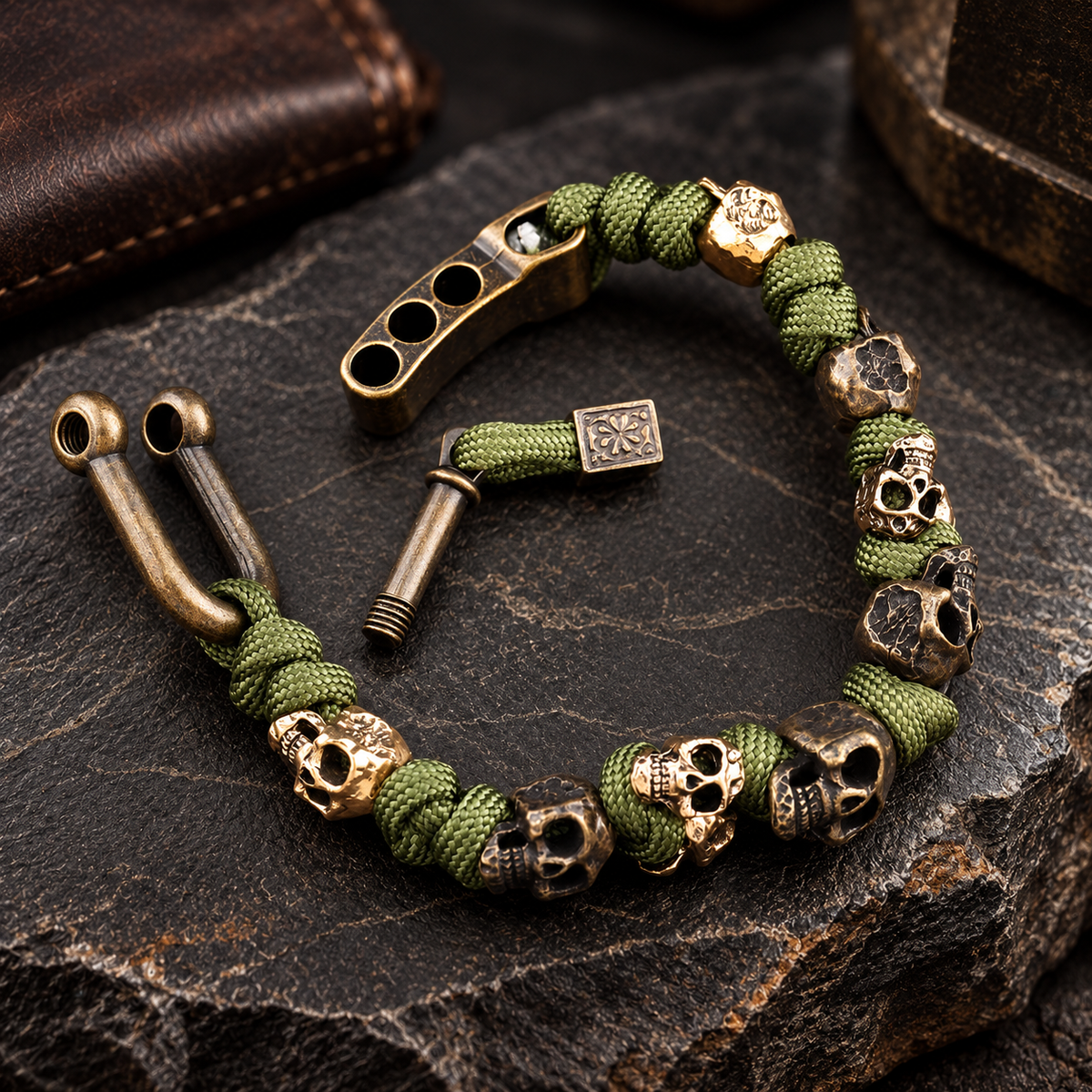 Raven Skull Bracelet